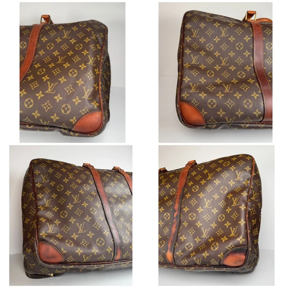 Louis Vuitton Sirius Double Zip Monogram‎ Large Travel Bag Vintage Authentic